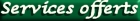 Les services offerts