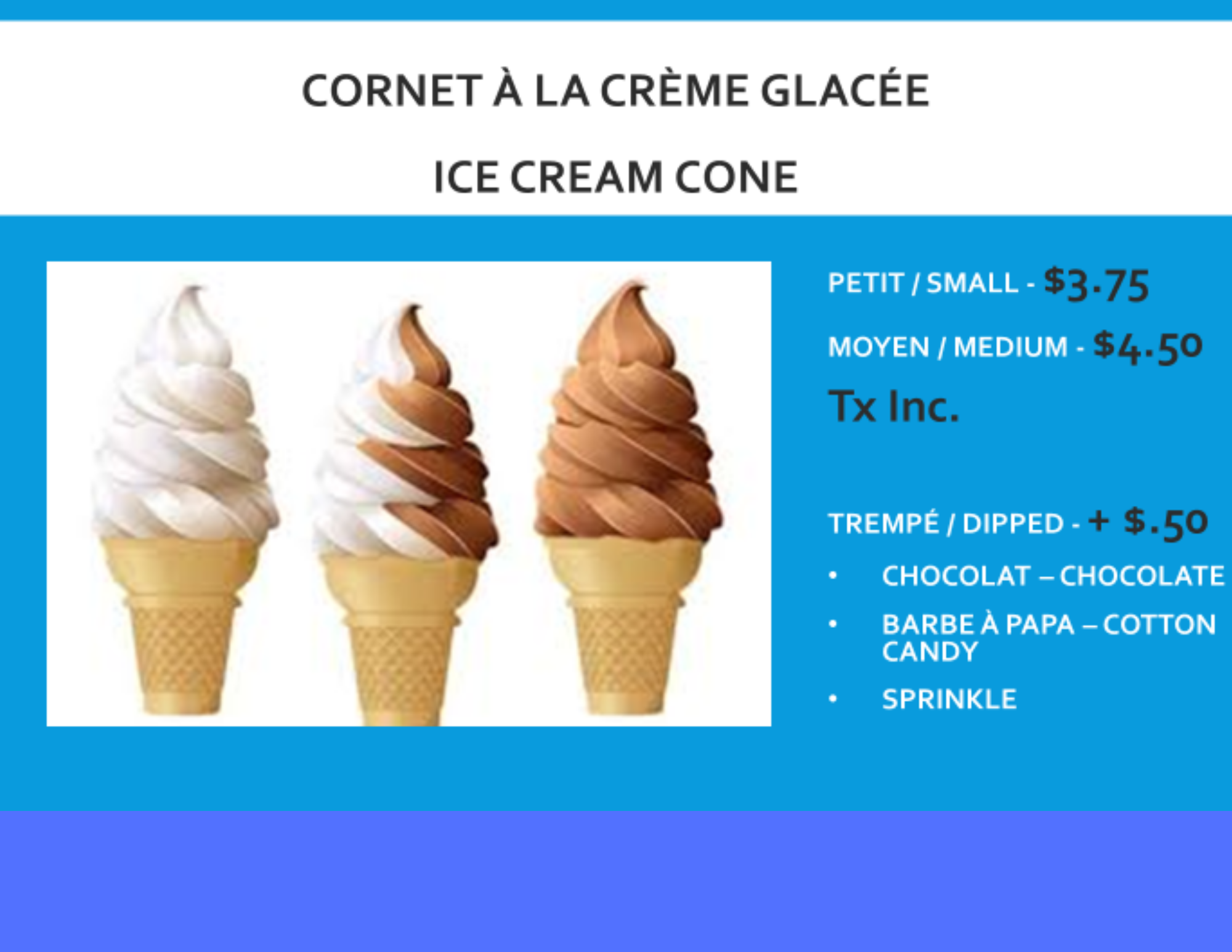 Ice cream shop in Dorval — GOLF DORVAL